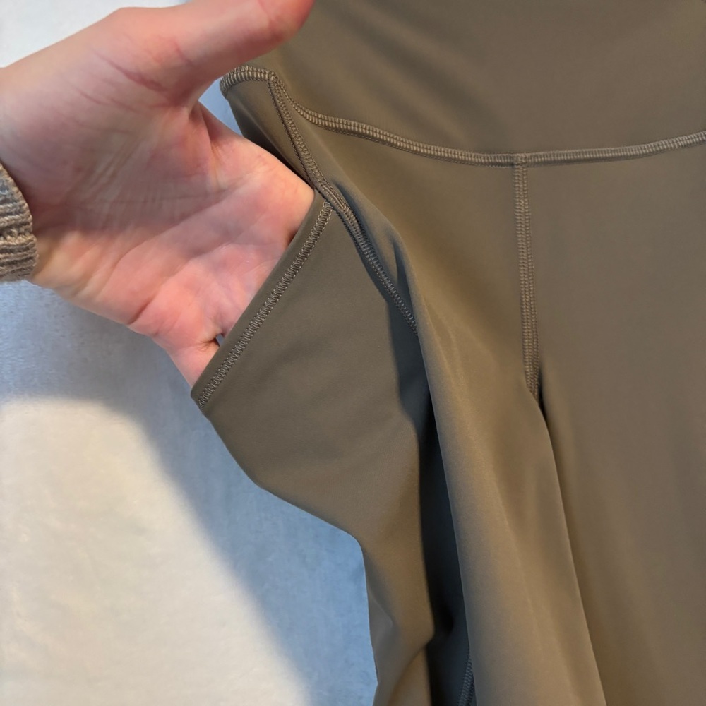 Lululemon womens leggings Fast and Free High-Rise Tight  pockets Nomad size 0‎ - Picture 5 of 13
